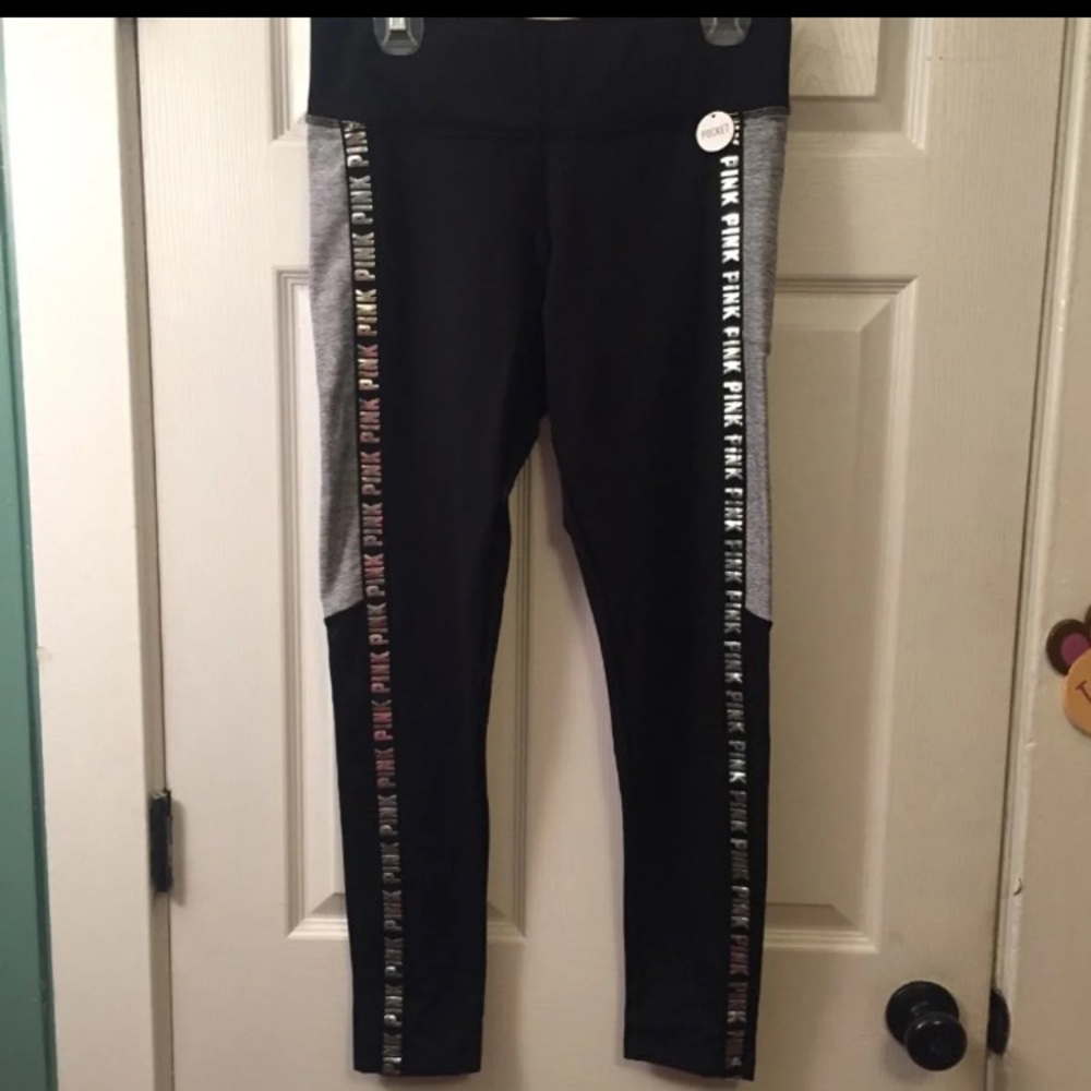 VS Pink Fleece Lined Leggings
